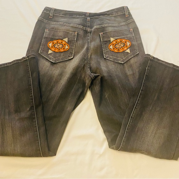 Jean Femme Crest Jeans Regular Taille 16 Bootcut Gris – Occasion